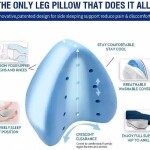 Contour Orthopedic White Leg & Knee Foam Pain Relief Support Pillow, Medium, White