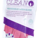Rubber Dishwashing Extra Thickness Long Sleeves Household Latex Glove, Rose Gold