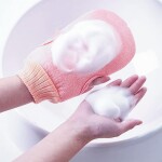 Gloves Scrub Mitt Double-sided Towel, 4 Pieces, Multicolour