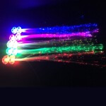 Light Up Flashing Optics Led Lights Hair Clips & Pins, Multicolour, 6 Pieces