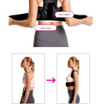 Posture Corrector Back Brace Support Straightener Shoulder Lumbar Adjustable Breathable and Posture Corrector, Extra Large, Black