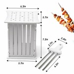 BBQ 36 Holes Meat Skewer Kebab Maker Box Machine Beef Meat Maker Grill Barbecue Kitchen Accessories Tools The Goods