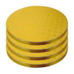 Rosymoment 30cm Round Cake Board, Gold