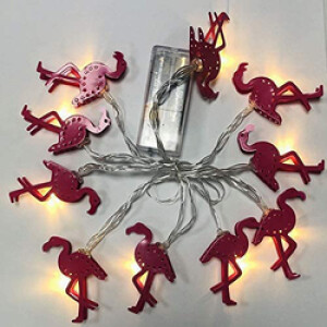 Mix Different Style String Lights with 10 Lights, 4.5V DC, Pink
