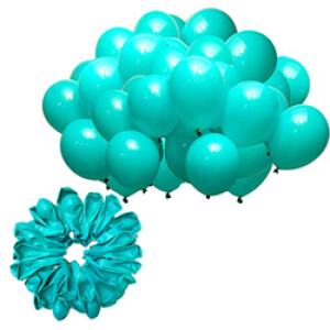 40 pcs 12 inch Metallic Balloons Tiffany Blue for Birthday Decoration, Decoration for Weddings, Anniversary - Tiffany Blue (1x100 in carton)