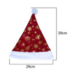 Christmas Santa Hat 12 Pieces, 29x39cm, Multicolour