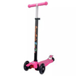 Kick Scooter For Kids Pink and Blue Color 4 Wheels Plastic Scooter For 3-10 Years Old Toddler and kids With Light Up Wheels And Adjustable Handle