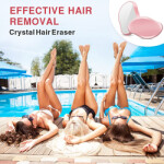 Crystal Hair Eraser Portable Hair Remover Epilator, Pink