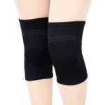 Lzeem Kids Volleyball Kneepad Soft with Sponge Leg Protector Auto Mechanic Support Pads, Medium, Black