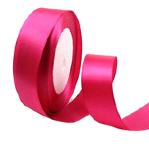 Rosymoment Satin Fabric Ribbon, Dark Pink