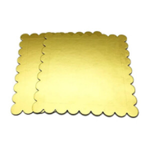 Rosymoment 10-Piece 6-inch Square Cake Board, Gold