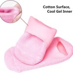 2Pcs Gel Spa Socks Silicon Gel Booties Insoles Moisturising Soft Exfoliating Socks Spa Pedicure Insoles For Feet Care, Pink