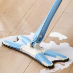 Household 360 Degree X-Type Flat Floor Mop Cleaner, Multicolour