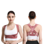 Posture Posture Corrector Belt Spinal Cord Adjustable Physical Therapy Posture Support, Medium, Pink