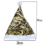 Thickened Soft Velvet Fabric Christmas Hat 12 Pieces, 28x38cm, Multicolour