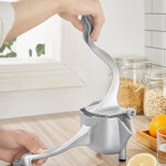 Stainless Steel Alloy Manual Fruit Press Lemon Squeezer, Silver