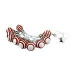 Mix Different Style String Lights with 10 Lights, 220V AC, Green/Red/White