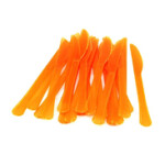 Rosymoment Plastic Knife, 20 Pieces, Orange