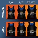 Sweat Sauna Vest for Men, S/M, Black