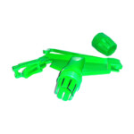 Heavy Duty Clip Lock Head Mop Handle, 20 Piece, Green