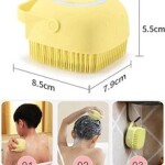 Silicone Shower Brush Body Brush Massage Exfoliating Bath Shower Brush With Soap Dispenser for Children Men Women