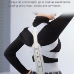 Upper Back Posture Corrector Breathable Back Shoulder Posture Adult Correction Orthotics Humpback Correction Belt, Large, Blue/Grey