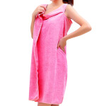 Microfiber Women's Wearable Bath Wrap Bathrobe (Assorted) 300GRM