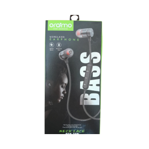 oraimo Feather Rich-Bass and Crisp-Tones in-Ear Wireless Bluetooth Headphones with Remote Control & Mic-Black