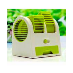 Mini Fan Air Conditioning Summer Cooling With USB Plug green