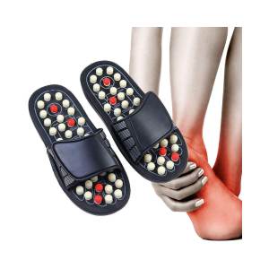 New Proffessional Massage Slippers - Slip Indoor Massage Shoes with Removable Rotating Acupuncture