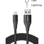 Powerline+ II Lightning Cable (6ft), MFi Certified for Flawless Compatibility with iPhone Xs/XS Max/XR/X / 8/8 Plus / 7/7 Plus / 6/6 Plus / 5 / 5S Black