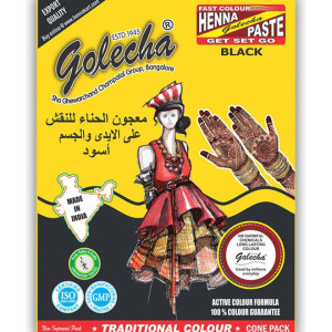 12-Piece Henna Paste Cone Black 12 x 23grams