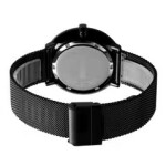 Men's Water Resistant Metal Analog Watch 9185 - 39 mm - Black