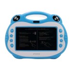 P06 Karaoke Video Learning Tablet With 2 Mic, 7-Inch, 16GB, 4G LTE, Wi-Fi, Blue