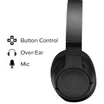 T750 Bluetooth Wireless Over-Ear Headphones Black