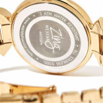 Women's Water Resistant Stone Studded Stainless Steel Analog Watch 00072GPN111 - 33 mm - Gold