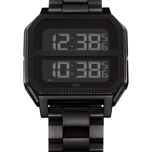 Men's Water Resistant Digital Watch Z07-2977-00 - 38 mm - Black