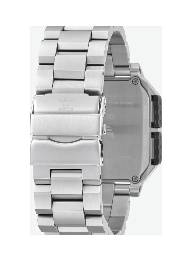 Men's Water Resistant Digital Watch Z21-1920-00 - 41 mm - Silver