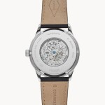 Men's Round Shape Leather Band Chronograph Wrist Watch BQ2383 - 48 mm -Black