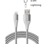 Powerline+ II Lightning Data Sync And Charging Cable 3 feet Silver