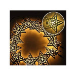 String Ramadan Lights,20 LEDs Eid Moon Star Lantern Lights,EID Fairy String Lights,Battery Operated for Ramadan Decoration for Home Party Supplies
