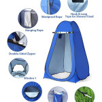 Camping Shower Toilet Tent Outdoor Changing Clothes Shower Tent Pop-up Privacy Shelter with Carry Bag Waterproof UV Protection for Hiking Outdoor Family