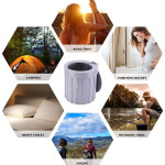 Toilet for Camping, Portable Potty for Adults, Porta Potty Travel Toilet Commode Bucket Toilet for Camping,Car,Hiking,Tent, Boat,Traffic Jam, with Storage Bag & 12 Garbage Bags
