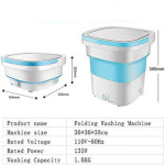 Portable Folding Washing Machine 1.8 kg 135 W KPB18-8 Blue/White