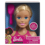 2-Piece Mini Blonde Styling Head With Brush Set Designed With Soft And Bright Colours 13x8.5x15cm