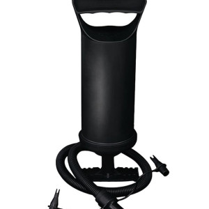Air Hammer Inflation Pump - Hand Pump, Flexible Hose(0.8M), 3 Valve Adaptors 36cm