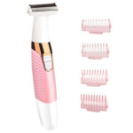 Km-1900 Rechargeable Body Shaver And Eyebrow Trimmer Pink/White/Gold