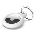 Secure Holder with Key Ring for AirTag white