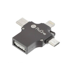 ProOne PCO04 Lightning to USB-C / USB / microUSB Adapter