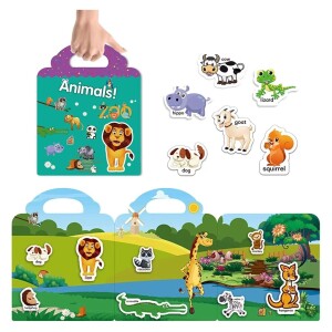 Sticker Book,Reusable Sticker Books for 3 Year Old Girls Boys Gifts Learning Toys